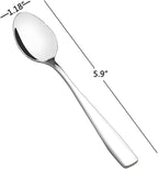 16-Piece Stainless Steel Teaspoons, 5.9-Inch
