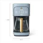 Beautiful 12-Cup Programmable Coffee Maker – Auto Brew, Digital Timer, Glass Carafe (Cornflower Blue)