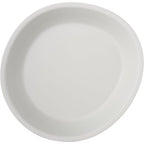 Carlisle FoodService Products Ridge Resuable Plastic Plate Coupe Plate for Home and Restaurant, Melamine, 10 Inches, Cement, (Pack of 12)