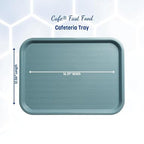 Carlisle FoodService Products Cafe Plastic Fast Food Tray, 12" x 16", Slate