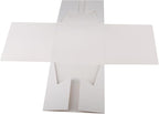 Cakebon Cake Boxes with Boards - 10 Inch Round Cake Drum White (1-pack) - Box With Window for Birthdays, Weddings and Parties