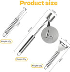 3 Pcs Corn Peeler, Corn stripper for corn on the cob remover tool 304 Stainless Steel with Ergonomic Handle Easy to Use Corn Peeler for Corn on the Cob Safe Durable Kitchen Tools with Hand Protect