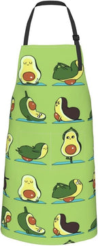 Men Women Apron, Adjustable Neck with 2 Pockets - Chef Apron for Cooking - Mom Dad Gift for Christmas, Birthday