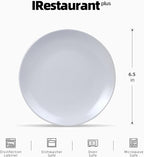 Stoneware Coupe Commercial Grade Dinnerware, Matte White Plate 6.5", Case of 36