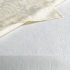 Home Bargains Plus Quilted Heavy Duty Table Pad Protector with Flannel Backing, Cut to Fit, Heat Resistant, Wipe Clean, Protects Table from Spills and Scratches, White, 52” x 168” Rectangle