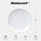 Stoneware Coupe Commercial Grade Dinnerware, Bright White, Plate 10.5", Case of 12
