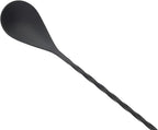 Barfly Teardrop Bar Spoon, End 11 13/16" (30 cm), Matte Black