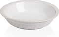 Sweejar Ceramic Pie Pan for Baking,Round Baking Dish Pan for Dinner 10 Inches, Pie Dish Non-Stick Pie Plate for Quiche, Tart, Cake, Pumpkin Pie, Pot Pies (White)
