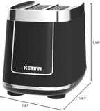 Smart Toaster Touchscreen, KETIAN Automatic Electric Digital Toaster 2 Slice, 7 Browning Settings, Preset Modes for 7 Types of Bread, 1400W