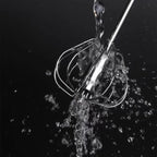 3 PCS Stainless Steel Semi-Automatic Whisk, Hand Push Rotary Whisk Blender, Versatile Milk Frother for Blending, Whisking, Stirring (11+12+13 Inch)