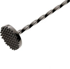 Barfly Bar Spoon with Muddler 15 3/4" (40.0 cm), (40 cm), Gun Metal Black