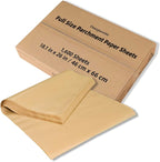 18x26 Inch - 1600 Sheets Commercial Baking Parchment Paper Bulk, Full Sheet Pan Heavy Duty Food-Safe, Oven Paper for Bakeries, Restaurants, Food Processing (Brown 18.1"×26"(46×66cm) 1600 sheets)