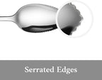 Artaste Rain 18/10 Stainless Steel (Silver (Set of 6), Grapefruit Spoon (6.35-Inch))