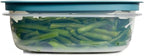 Rubber maid Storage Containers, Easy Find Lids, Teal, 9-cup, Flex & Seal, Leak Proof Lids, Food Storage Set, Clear Meal Prep Flex Containers, 3 Piece Set, Assortment