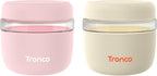 Tronco 24 oz Glass Food Storage Containers with Lids, Airtight, Leak & Spill Proof Glass Lunch Bowls for Meal Prep, Salad, Yogurt, Soup & Stew, Microwave & Dishwasher Safe, BPA-Free, Set of 2