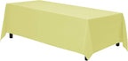 Gee Di Moda Rectangle Tablecloth - 70 x 120 Inch Yellow Table Cloth for 6 or 8 Foot Rectangle Table - Heavy Duty Washable Fabric - for Buffet Table, Holiday Party, Dinner, Wedding & Baby Shower
