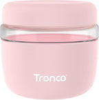 Tronco 24 oz Glass Food Storage Containers with Lids, Airtight, Leak & Spill Proof Glass Lunch Bowls for Meal Prep, Salad, Yogurt, Soup & Stew, Microwave & Dishwasher Safe, BPA-Free, Set of 1