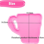 Cup Shape Coaster Resin Mold Silicone Epoxy Casting Mold for Cup Mat Agate Coaster Mold Wine Glass Holder Home Decoration DIY Craft Project