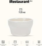 Stoneware Narrow Rim Commercial Grade Dinnerware America White, Bouillon Cup 7.25oz, Case of 36