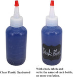 12 Pack 4-Ounce Empty Plastic Squeeze Bottles with Red Tip Caps Multipurpose Squirt Bottle