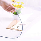 NECAUX Custom 40 x 48 Inch Clear Table Cover Protector, 1.5mm Thick Plastic Waterproof Heavy Duty Desk Pad Mat Non-Slip Tablecloth Protector for Coffee Table, Sofa Table, Media Stand, Countertop