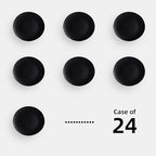 Stoneware Coupe Commercial Grade Dinnerware, Matte Black, Plate 9", Case of 24