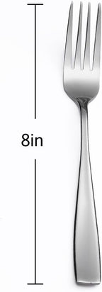 Stainless Steel Dinner/Salad Forks Set,24-Piece,8 Inches
