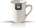 Stoneware Narrow Rim Commercial Grade Dinnerware (Brown Speckle, Cup 7oz)