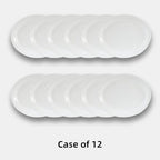 Stoneware Narrow Rim Commercial Grade Dinnerware,Bright White Oval Platter 11.5" x 8.5", Case of 12