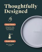 Caraway Non-Stick Ceramic 9” Circle Pan - Naturally Slick Ceramic Coating - Non-Toxic, PTFE & PFOA Free - Perfect for Birthday Cakes, Tartes, & More - Marigold