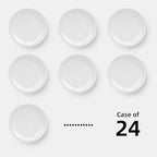 Stoneware Narrow Rim Commercial Grade Dinnerware (Bright White, Plate 9 5/8")