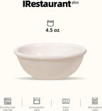 Stoneware Narrow Rim Commercial Grade Dinnerware, America White, Fruit 4.5oz, Case of 36