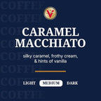 Victor Allen's Coffee Caramel Macchiato Flavored, 12 Count, Medium Roast, Single Serve Coffee Pods for Keurig K-Cup Brewers