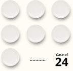 Stoneware Narrow Rim Commercial Grade Dinnerware America White, Plate 9 5/8", Case of 24