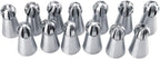 13 PCS Russian Piping Tips, Stainless Steel Russian Piping Tips Set, Russian Tips Set for Decorating Cake Cream Cookies Pastry Baking Tools