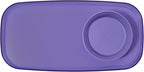 madesmart dipware Small Serving Plate, Collapsible & Removable Dip Bowl for Salsa, Queso, Sald, Olives, Premium Dishwasher & Microwave Safe, Multipurpose Plate & Bowl, Plum
