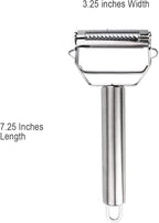 1 pcs cooler depot Vegetable Peeler, Julienne Vegetable Peeler, Stainless Steel Multifunctional peeler scraper,Shredder, Double-Sided Blade Potato Peelers for Carrot Cucumber Apple Veggie Fruit