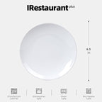 Stoneware Coupe Commercial Grade Dinnerware Bright White, Plate 6.5", Case of 36