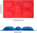 3 Packs 5 Cavities Easter Eggs Silicone Mold,findTop Baking Mold Cake Pan, Biscuit Chocolate Mold, Ice Cube Tray, Soap Mold