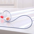 NECAUX Custom 16 x 42 Inch Clear Desk Cover Protector, 1.5mm Thick Plastic Heavy Duty Table Pad Desk Mat Desk Protector for Office Computer Writing Desk, Sofa Table, Media Stand, Coffee Table