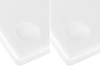 CURTA 2 Pack Cutting Boards for Kitchen, 20" x 14" x 0.5" White Coded Plastic Commercial Chopping Board with Anti Slip Surface Dishwasher Safe