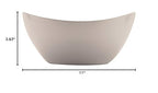G.E.T. B-115-W Large Melamine Serving Bowl, 4 Quart, White