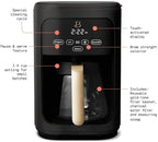 Beautiful 14-Cup Programmable Coffee Maker with Touch-Activated Display – Brew Hot Coffee Fast, Keep Warm & Auto-Pause (Black Sesame)