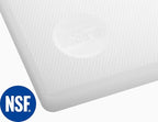 CURTA 2-Pack Cutting Boards for Kitchen, 24" x 18" x 0.5" White Color Coded Plastic Chopping Board with Anti Slip Surface Dishwasher Safe
