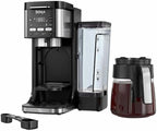 Ninja CFP105 DualBrew Hot & Iced Coffee Maker Black (Renewed) Bundle with 2 YR CPS Enhanced Protection Pack