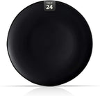 Stoneware Coupe Commercial Grade Dinnerware, Matte Black, Plate 9", Case of 24