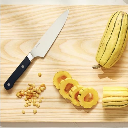 Misen 5.5" Utility Knife – High Carbon Japanese AUS-10 Stainless Steel – Hybrid German & Japanese Blade – Precision Kitchen Knife for Professionals & Home Cooks – Ultimate Cutting Performance - White