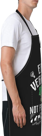 Men Women Apron, Adjustable Neck with 2 Pockets - Chef Apron for Cooking - Mom Dad Gift for Christmas, Birthday