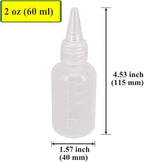 20 Pack 2-Ounce Plastic Squeeze Bottles with Measurement - Cookie Decorating Supplies, Cookie Supplies Writer Bottles Food Coloring and Royal Icing Supplies