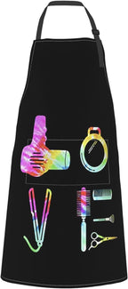 Men Women Apron, Adjustable Neck with 2 Pockets - Chef Apron for Cooking - Mom Dad Gift for Christmas, Birthday